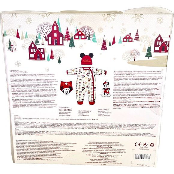 Disney Store Mickey Mouse and Friends My First Christmas Baby Gift Set 0-3M - Picture 4 of 11
